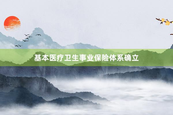 基本医疗卫生事业保险体系确立